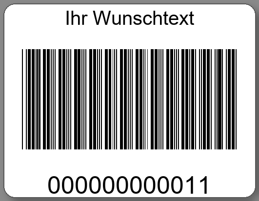 Inventaretiketten 45x35mm PE-Etiketten weiß Ihr Wunschtext
