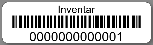 Inventaretiketten 50x15mm PE-Etiketten weiß Inventar
