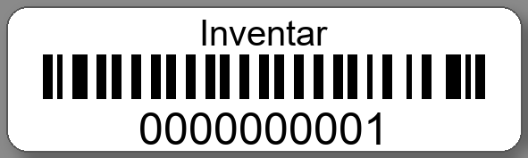 Inventaretiketten 50x15mm PE-Etiketten weiß Inventar