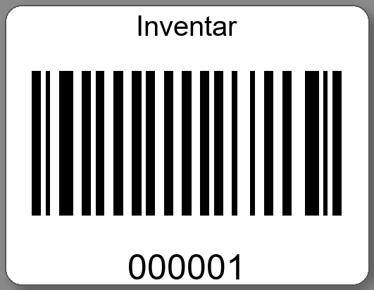 Inventaretiketten 45x35mm PE-Etiketten weiß Inventar