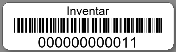 Inventaretiketten 50x15mm PE-Etiketten weiß Inventar