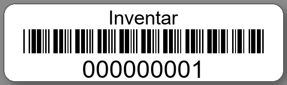 Inventaretiketten 50x15mm PE-Etiketten weiß Inventar