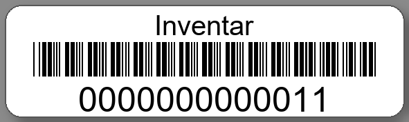 Inventaretiketten 50x15mm PE-Etiketten weiß Inventar