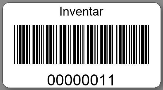 Inventaretiketten 45x25mm PE-Etiketten weiß Inventar