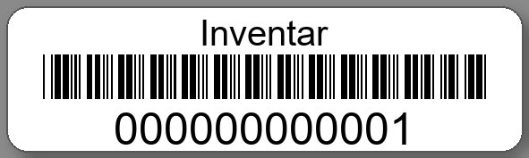 Inventaretiketten 50x15mm PE-Etiketten weiß Inventar