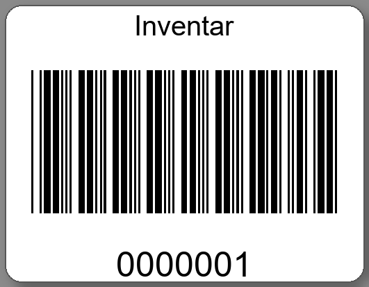 Inventaretiketten 45x35mm PE-Etiketten weiß Inventar