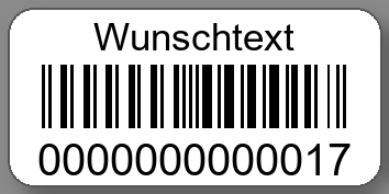Warenetiketten 30x15mm PE-Etiketten weiß Ihr Wunschtext