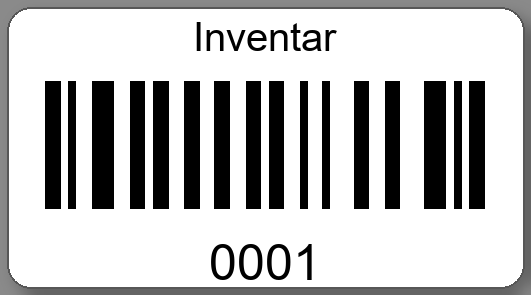 Inventaretiketten 45x25mm PE-Etiketten weiß Inventar