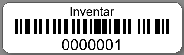 Inventaretiketten 50x15mm PE-Etiketten weiß Inventar