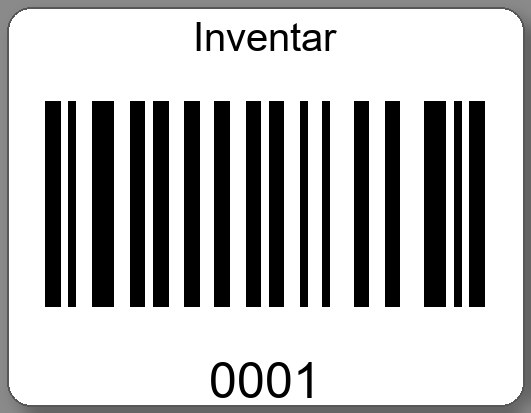 Inventaretiketten 45x35mm PE-Etiketten weiß Inventar
