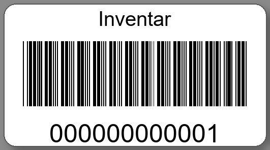 Inventaretiketten 45x25mm PE-Etiketten weiß Inventar