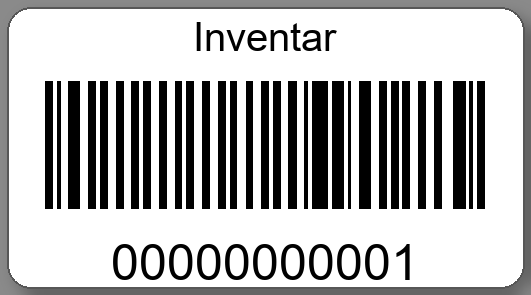 Inventaretiketten 45x25mm PE-Etiketten weiß Inventar