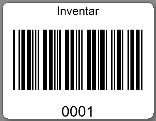 Inventaretiketten 45x35mm PE-Etiketten weiß Inventar