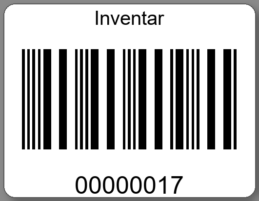 Inventaretiketten 45x35mm PE-Etiketten weiß Inventar