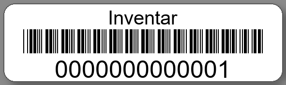 Inventaretiketten 50x15mm PE-Etiketten weiß Inventar