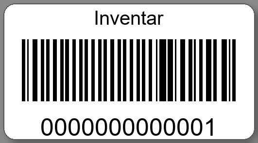 Inventaretiketten 45x25mm PE-Etiketten weiß Inventar