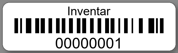Inventaretiketten 50x15mm PE-Etiketten weiß Inventar