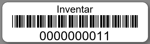 Inventaretiketten 50x15mm PE-Etiketten weiß Inventar