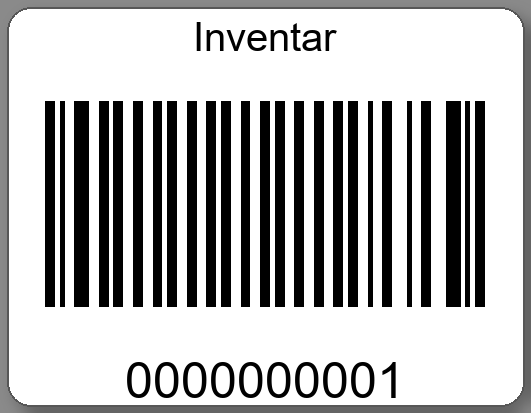Inventaretiketten 45x35mm PE-Etiketten weiß Inventar