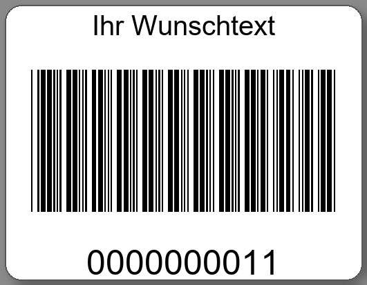 Inventaretiketten 45x35mm PE-Etiketten weiß Ihr Wunschtext
