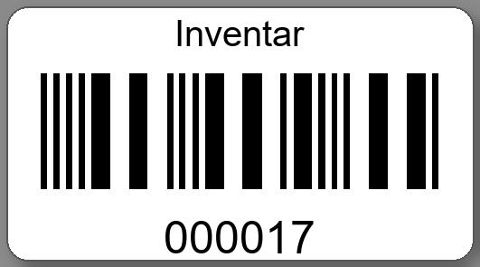 Inventaretiketten 45x25mm PE-Etiketten weiß Inventar