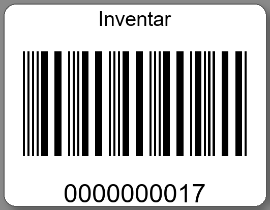 Inventaretiketten 45x35mm PE-Etiketten weiß Inventar