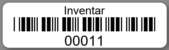 Inventaretiketten 50x15mm PE-Etiketten weiß Inventar