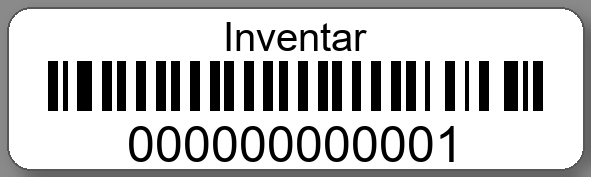Inventaretiketten 50x15mm PE-Etiketten weiß Inventar