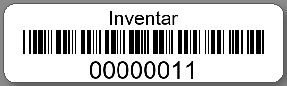Inventaretiketten 50x15mm PE-Etiketten weiß Inventar