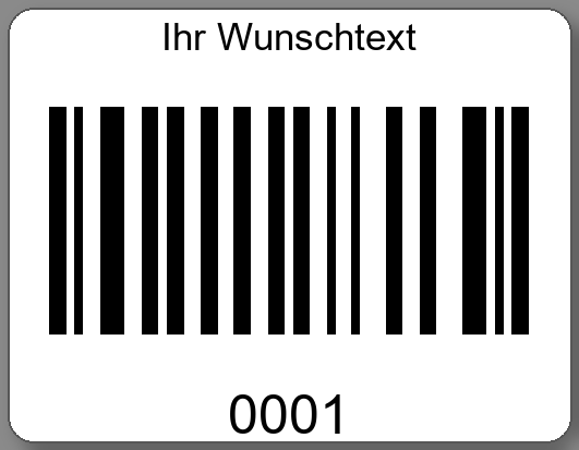 Prüfetiketten 45x35mm PE-Etiketten weiß Ihr Wunschtext