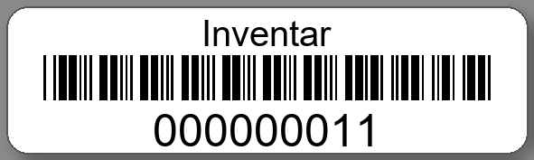 Inventaretiketten 50x15mm PE-Etiketten weiß Inventar
