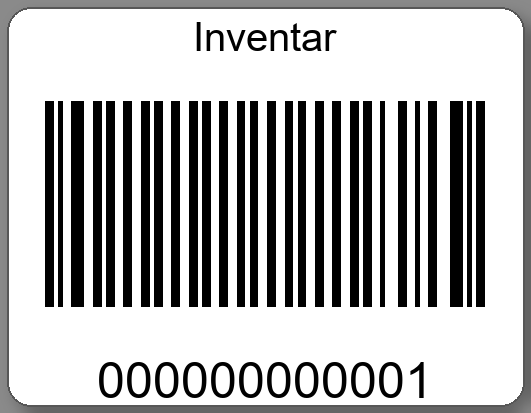 Inventaretiketten 45x35mm PE-Etiketten weiß Inventar
