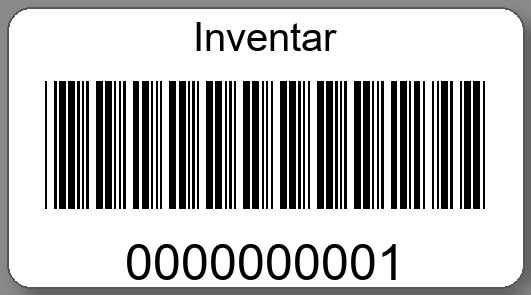Inventaretiketten 45x25mm PE-Etiketten weiß Inventar