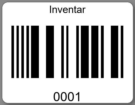 Inventaretiketten 45x35mm PE-Etiketten weiß Inventar