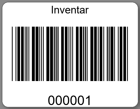 Inventaretiketten 45x35mm PE-Etiketten weiß Inventar